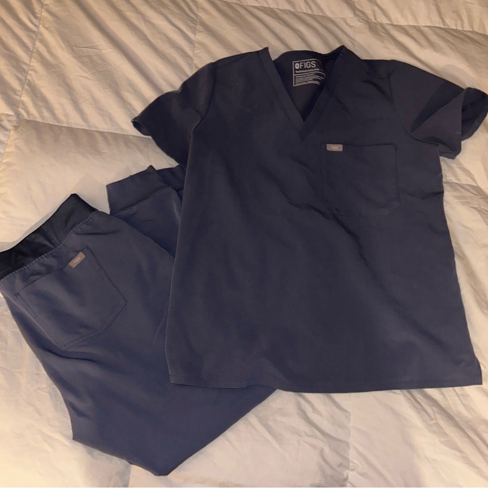 Space Navy Figs Scrub Set